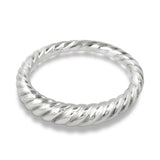 Ribbed Croissant Ring