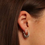 Small U Huggie Hoops