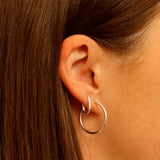 Small U Huggie Hoops