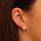 The Classic Dome Huggie Hoops