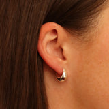 The Classic Dome Huggie Hoops
