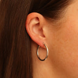 Large Thick Classic Hoops