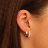 Wabi Sabi Huggie Hoops