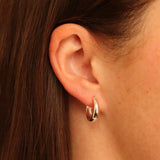 Large Dome Huggie Hoops