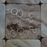 Staple Tube Huggie Hoops sizes 10mm-20mm