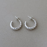 Large Croissant Stud Hoops