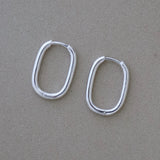 Large U Huggie Hoops
