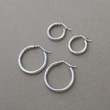 Large Thick Classic Hoops
