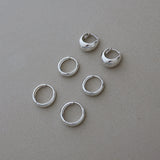 Large Dome Huggie Hoops