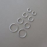 Staple Tube Huggie Hoops sizes 10mm-20mm