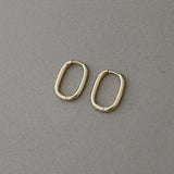 Gold U Huggie Hoops