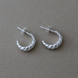 Small Croissant Stud Hoops