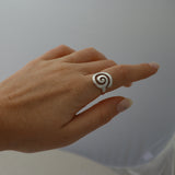 Spiral Silver Ring