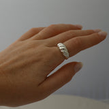 Large Dome Croissant Ring
