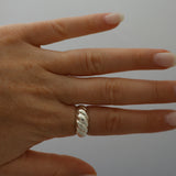 Large Dome Croissant Ring