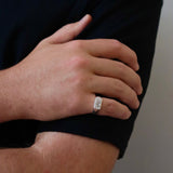 Rising Sun Bar Signet Ring