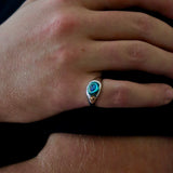 Paua Signet Ring